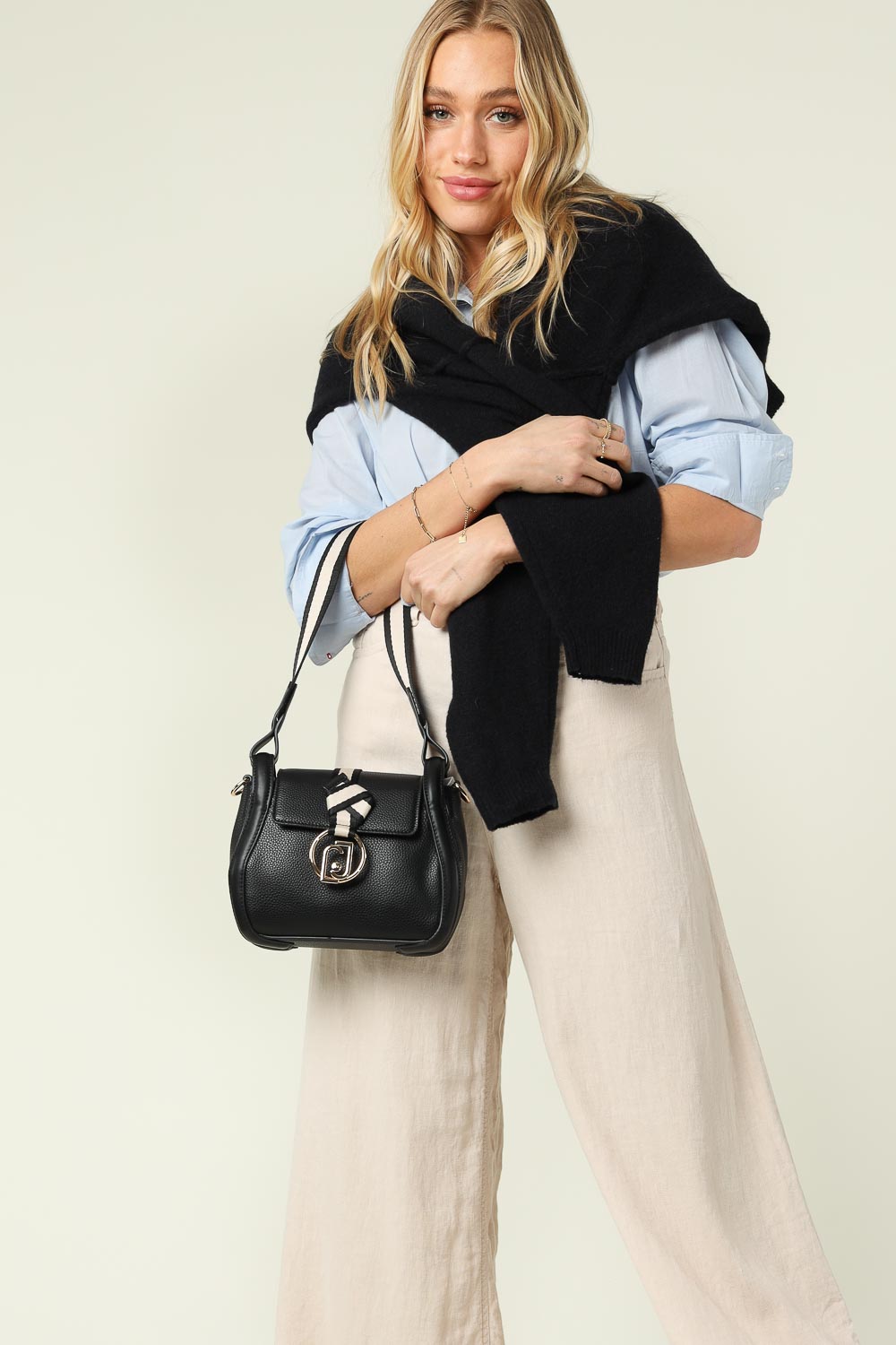 Faux leather crossbody Anna | zwart | Liu Jo | Little Soho