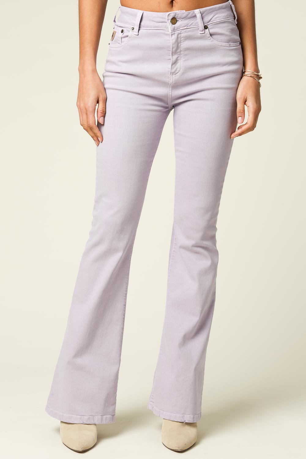 High waist flare jeans Raval L32 | paars | Lois Jeans | Little Soho