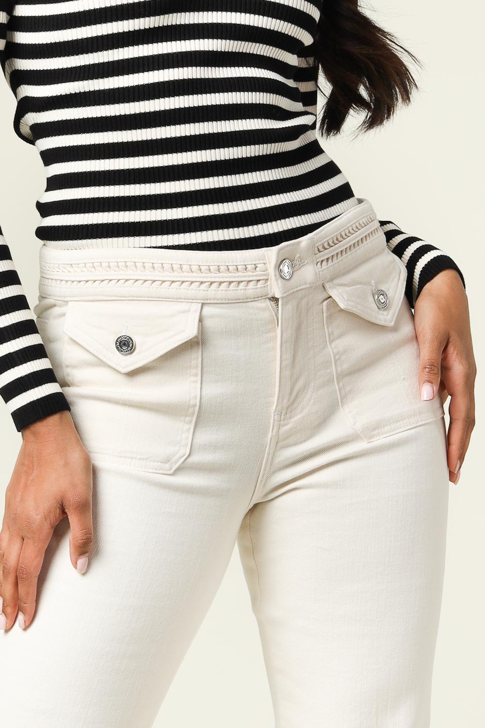 Flared jeans Nano naturel Vanessa Bruno Little Soho