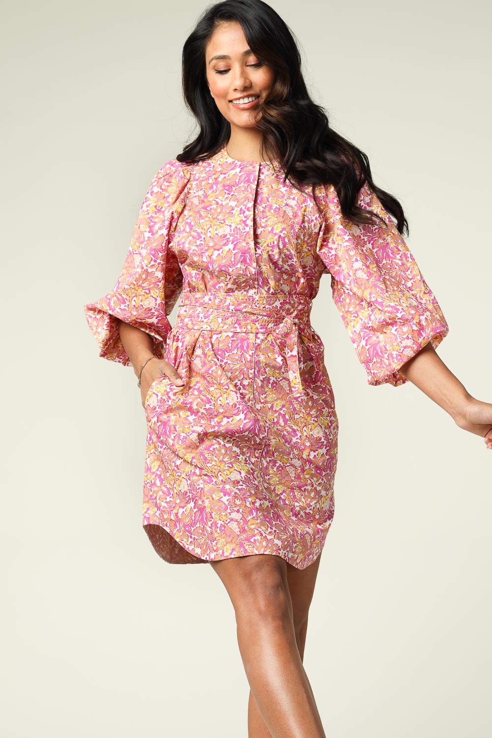 vanessa bruno pink dress Printed dress Louri | pink... | Vanessa Bruno