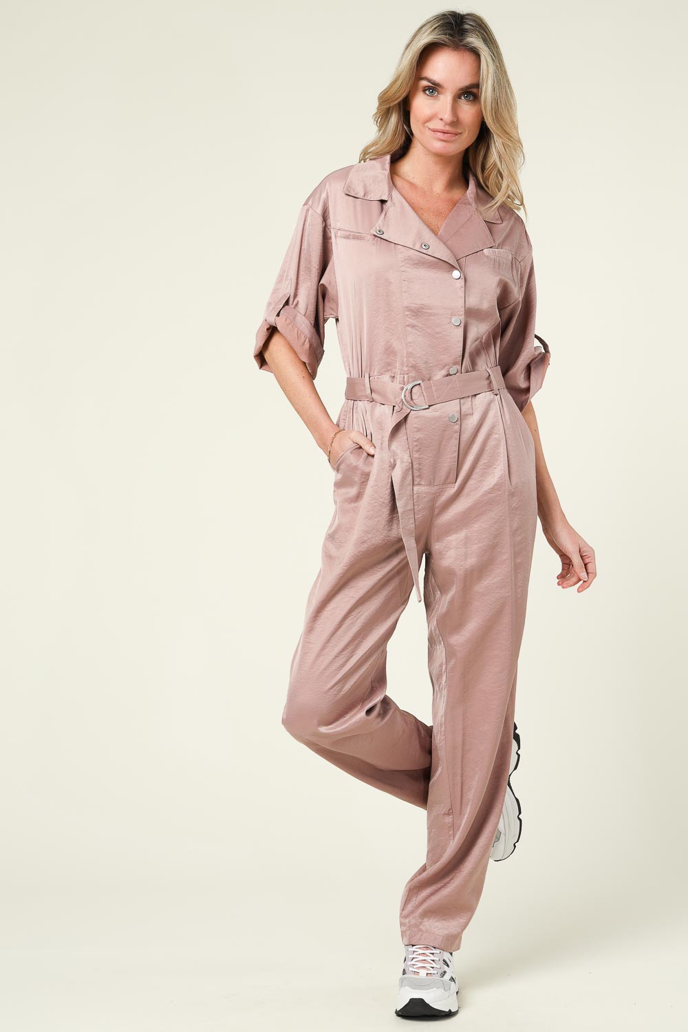 V by Vera Mont Jumpsuit met tailleriem in donkerblauw online kopen | P&C
