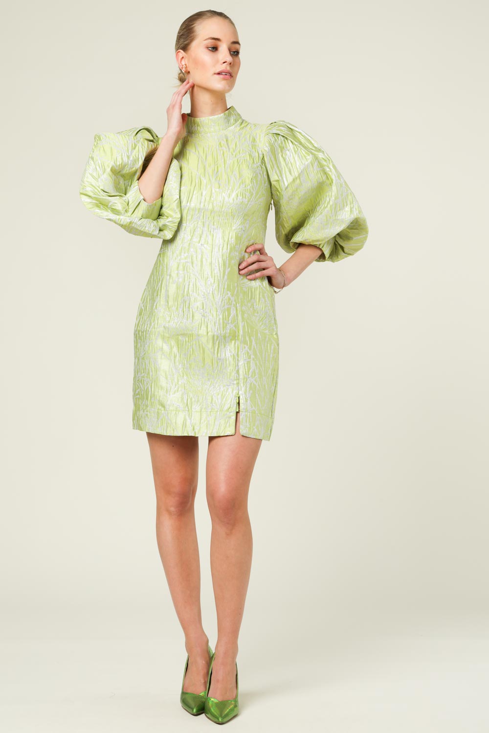 Rolanko Meisjes Puff Lange Mouwen Jurk, Hoge Taille met Riem A-Lijn Gerimpelde Kraag Contrast Mesh Prinses Feest Tule Jurken, Zwart, 11-12 jaar