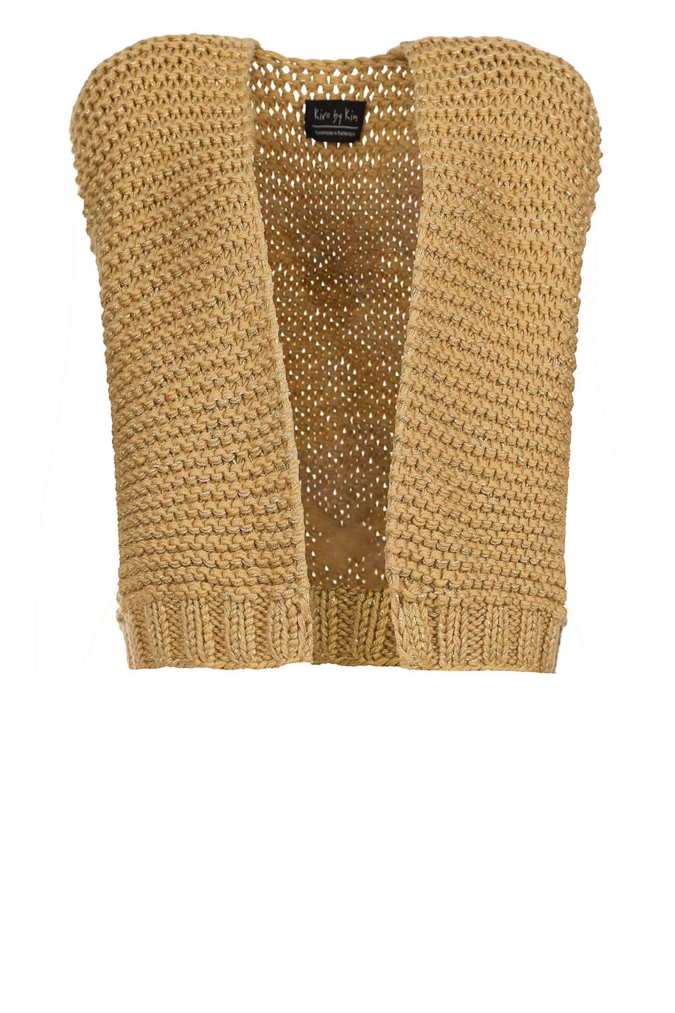 Gilet Pull Bellerose En Laine & Lurex Beige Or - Taille 14 Ans - Occasion Très Bon État