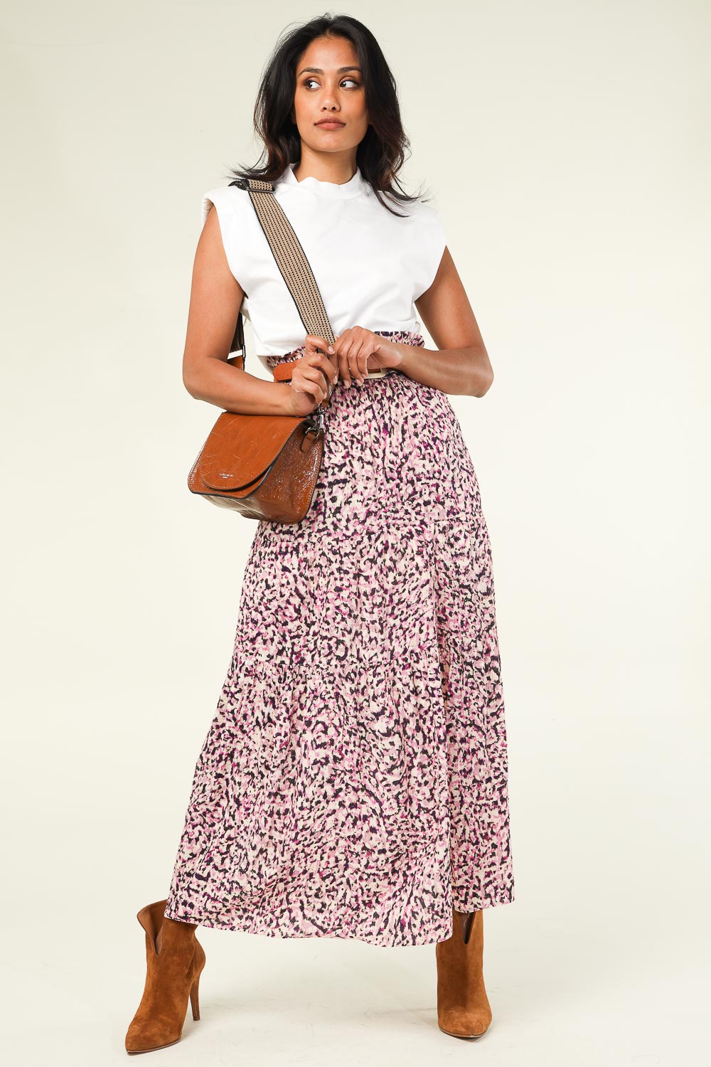 Look Maxi skirt with print Shelby