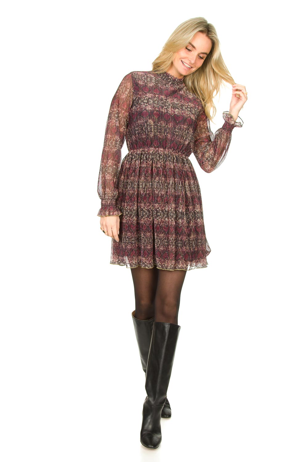 Look Dress with silver lurex Katie