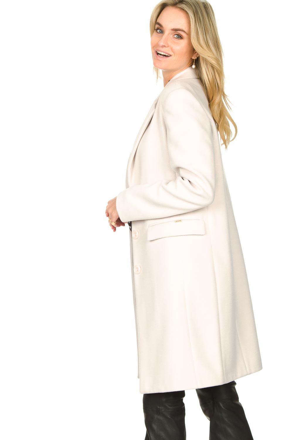 Classic coat Aimee | natural... | Fracomina | Little Soho
