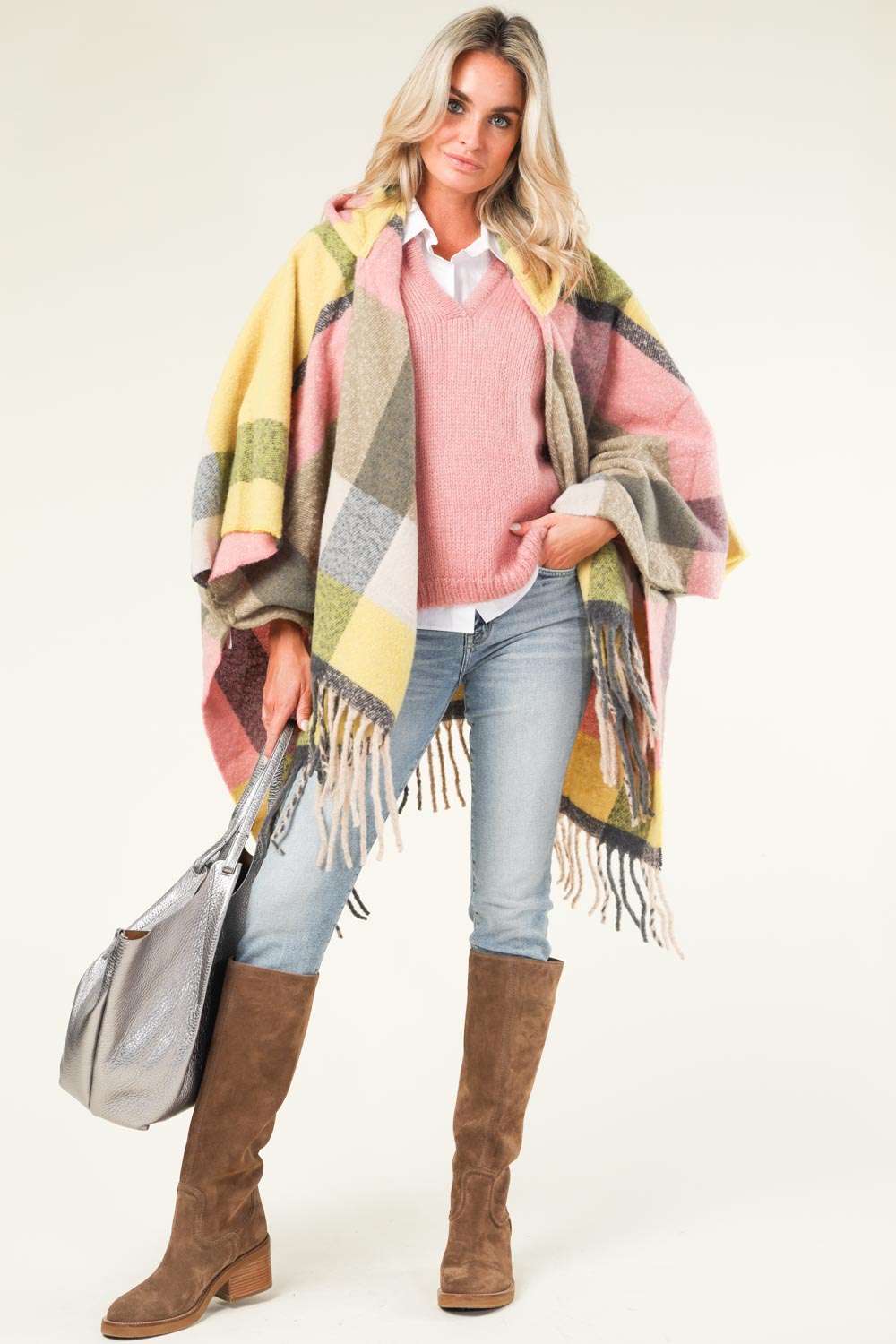 Look Poncho with print Cira