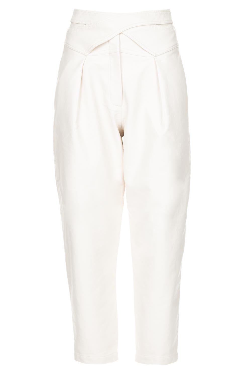 Faux leren broek met ballonpijpen Gibbon | wit | Silvian Heach | Little  Soho