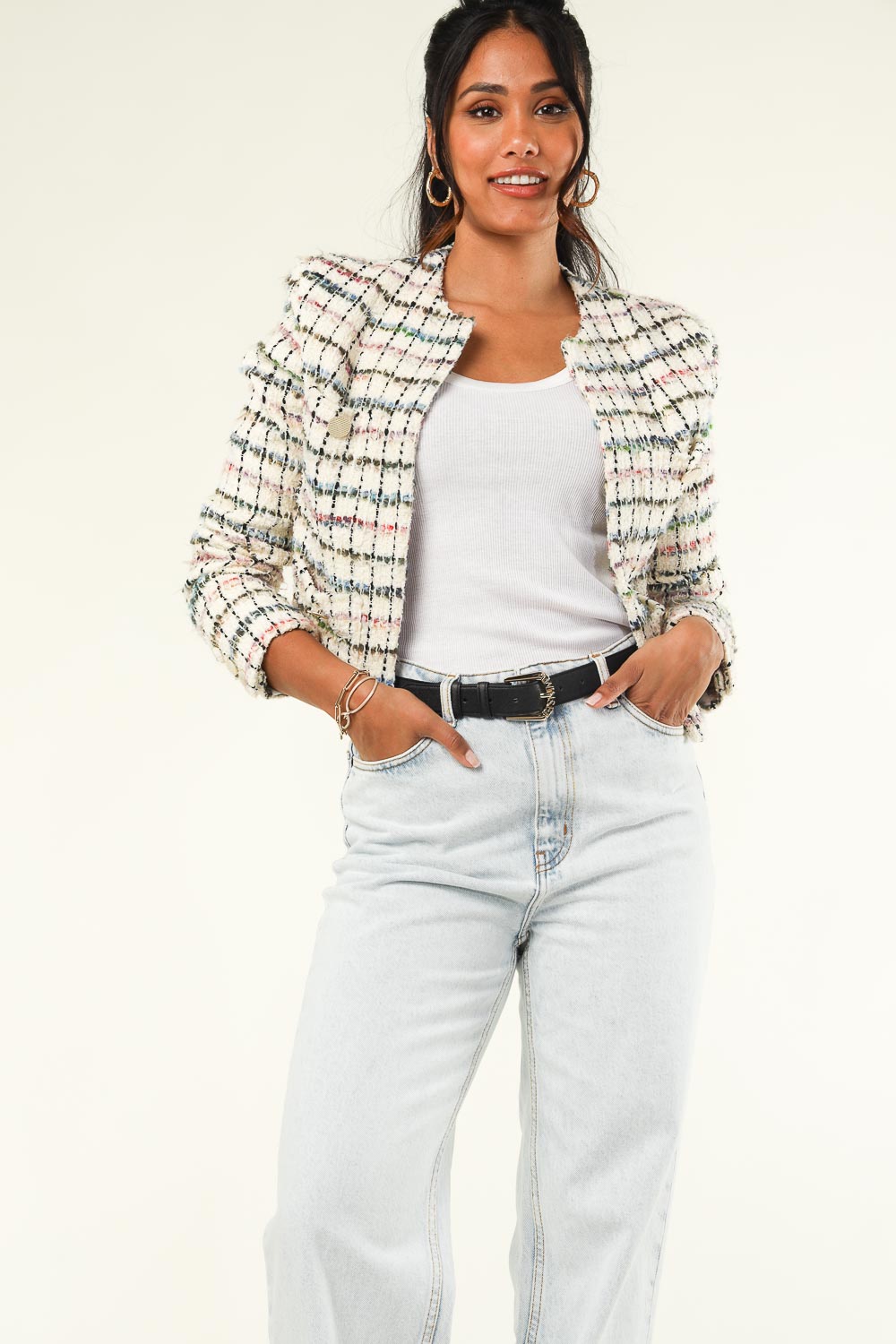 Tweed jacket Miora | natural | IRO | Little Soho