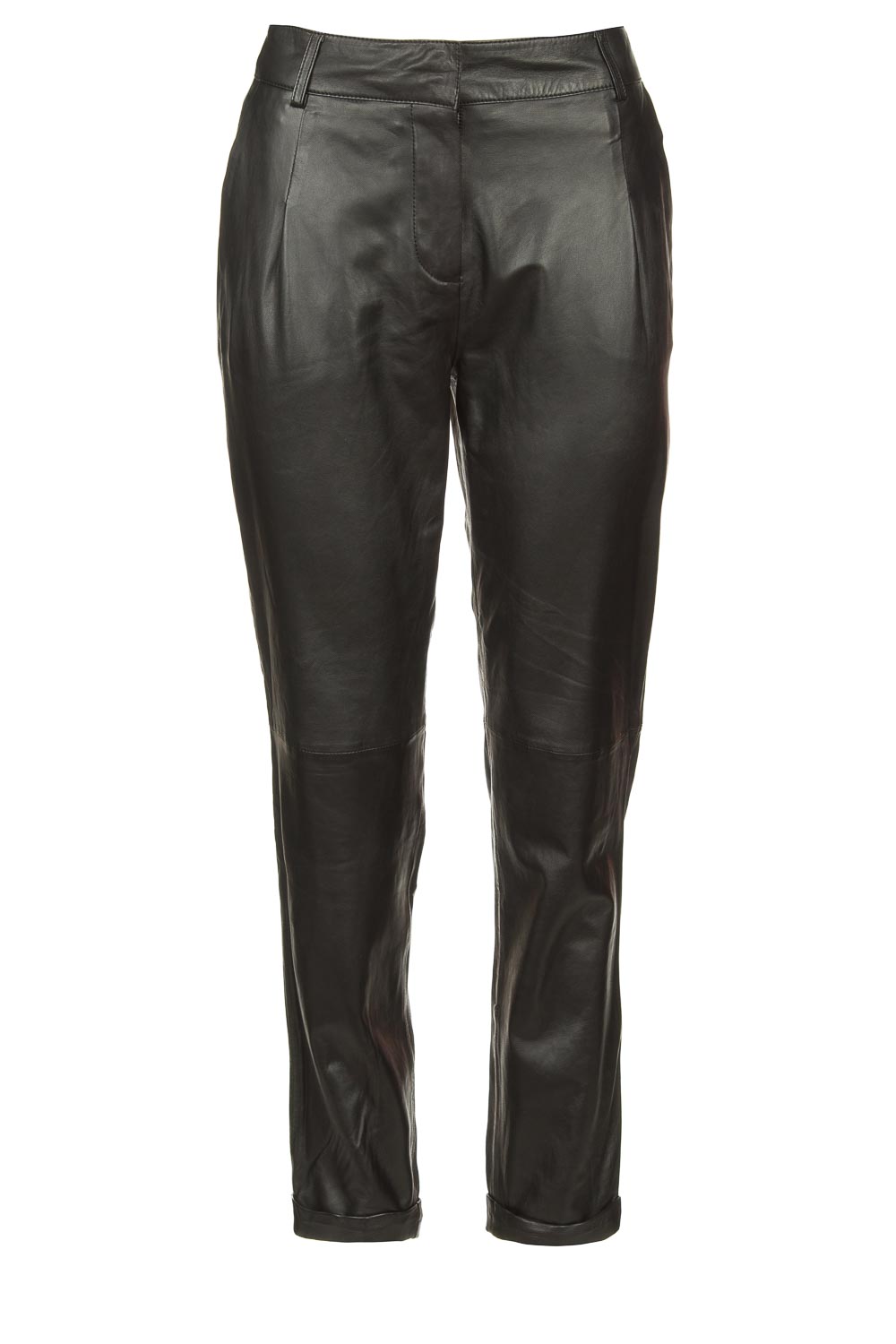 Leren chino broek Nessa | zwart | STUDIO AR | Little Soho