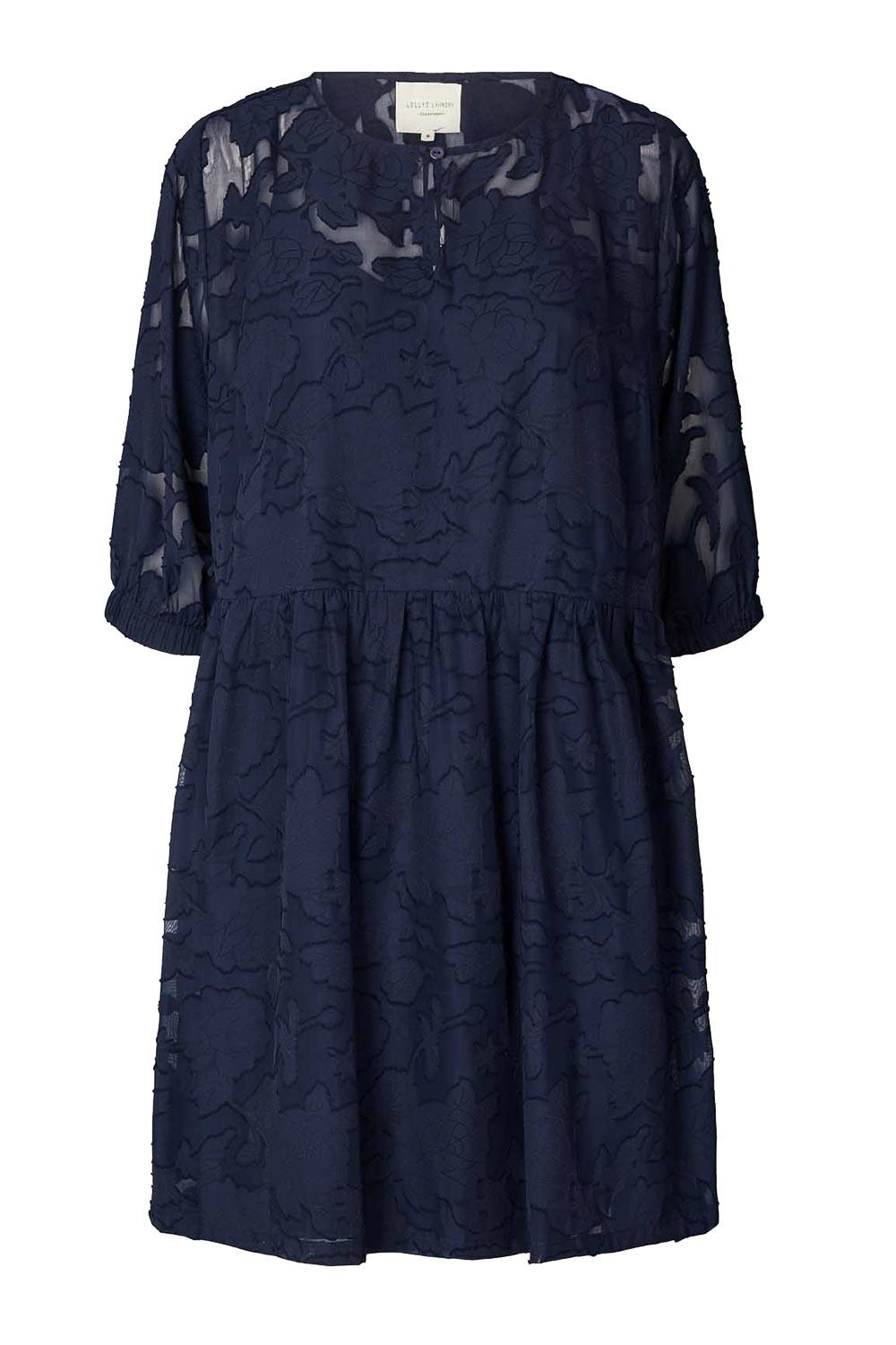 laundry blue lace dress Eloquent Lace-Up Back Maxi Dress Blue