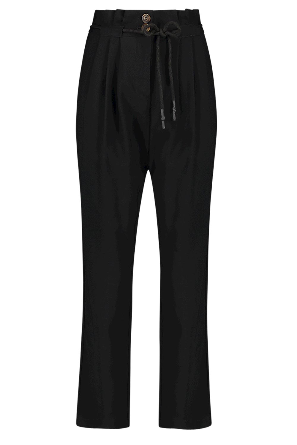 Broek Met Trekkoord Tanika Zwart Aaiko Little Soho Broek Met Trekkoord Tanika Zwart Aaiko Little Soho