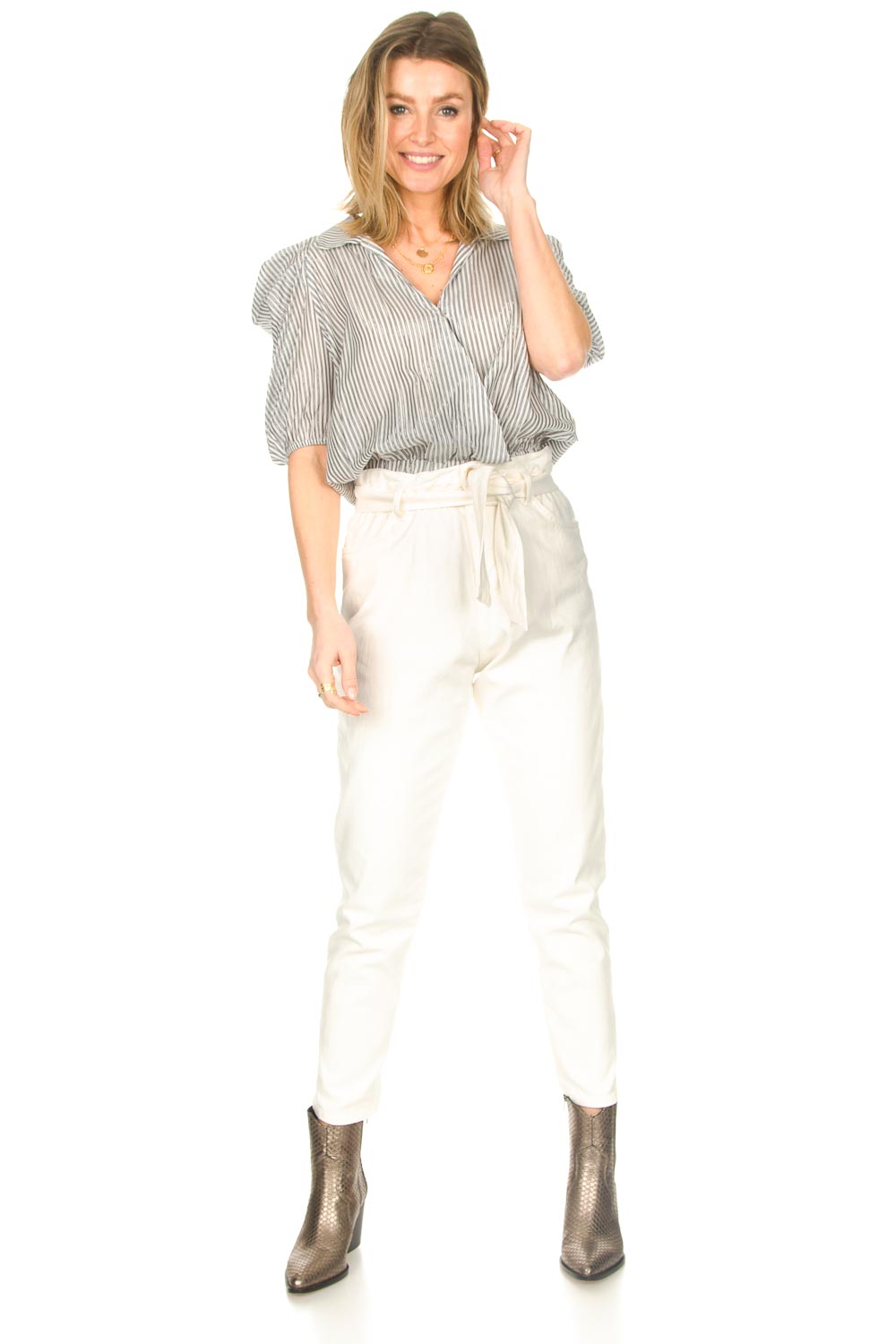 Look Cotton paperbag pants Lali