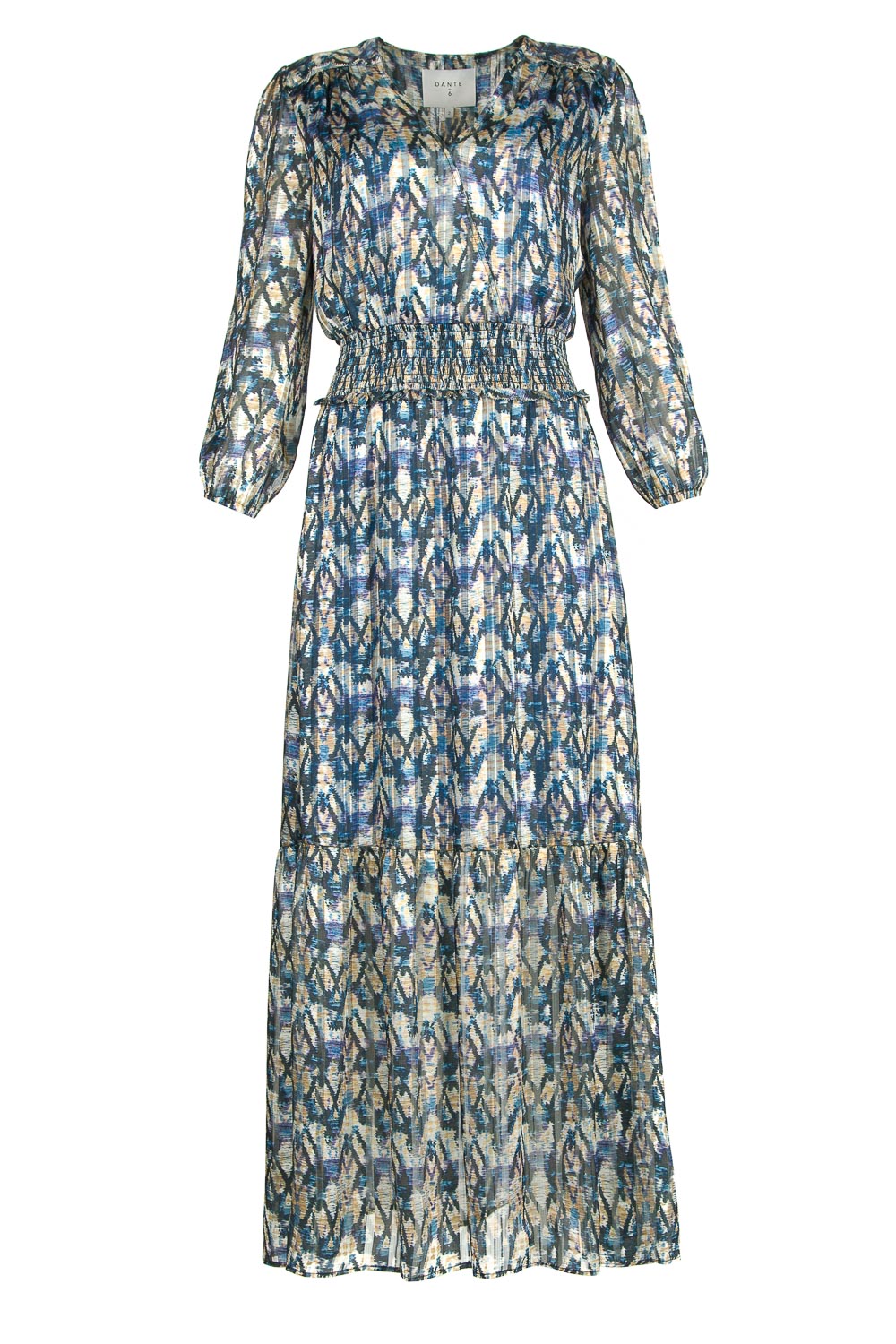 blue and black or yellow and gold dress Bodacious - Aztec Paradise Dress - Blue