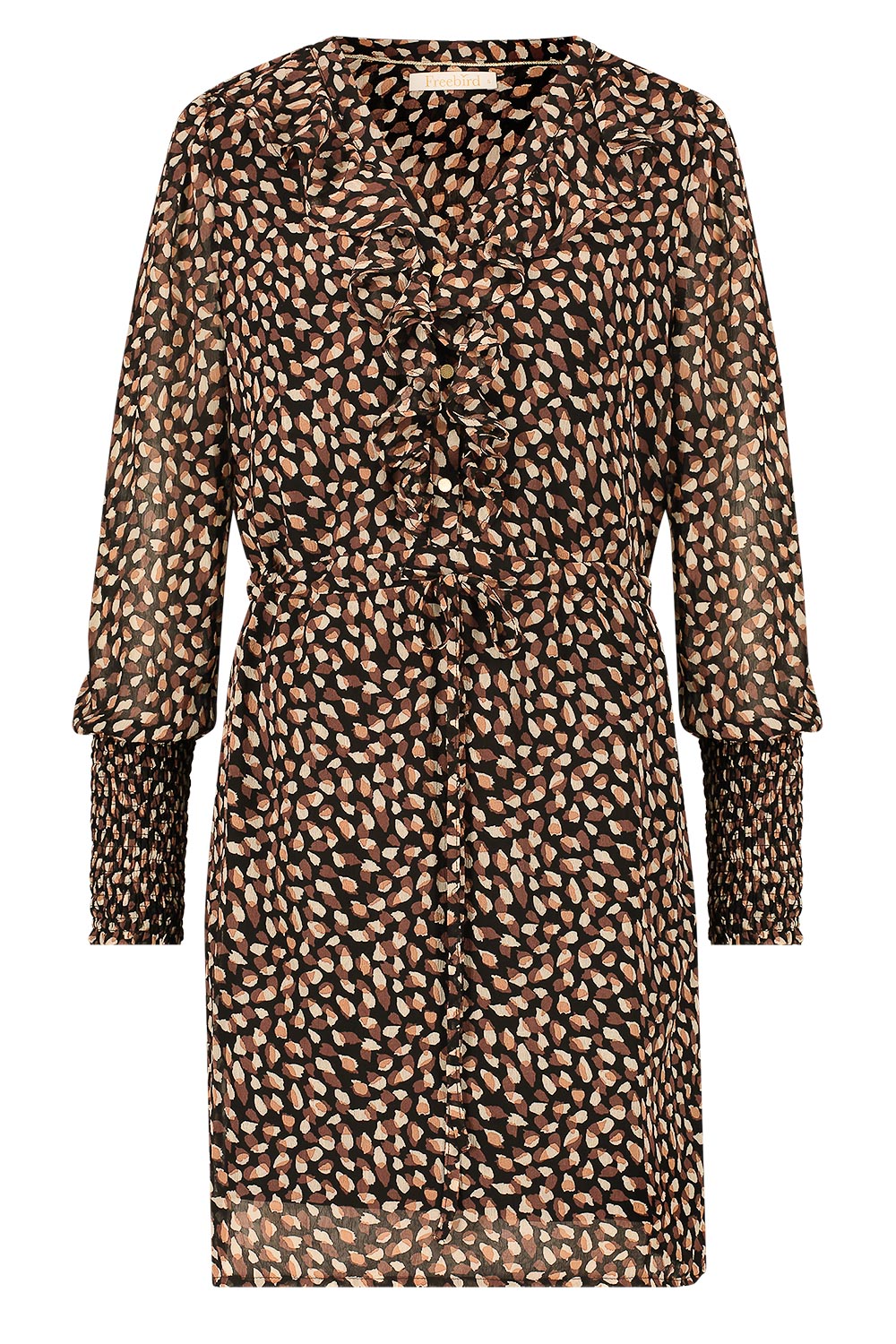 Jurk met ruches Healy Freebird Little Soho