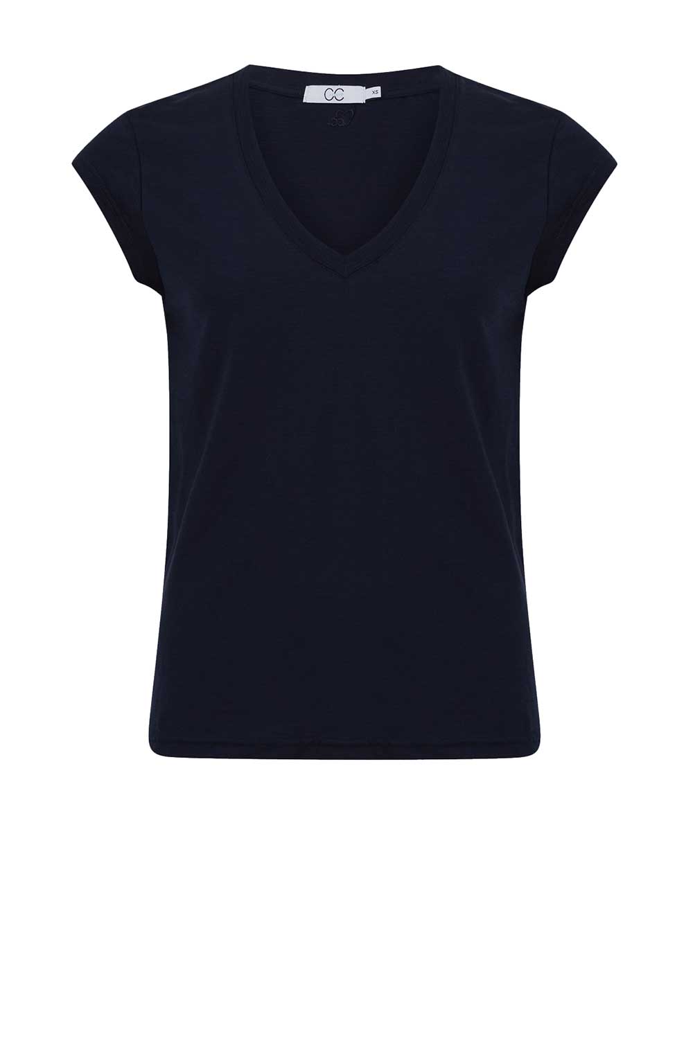 navy blue t shirt v neck