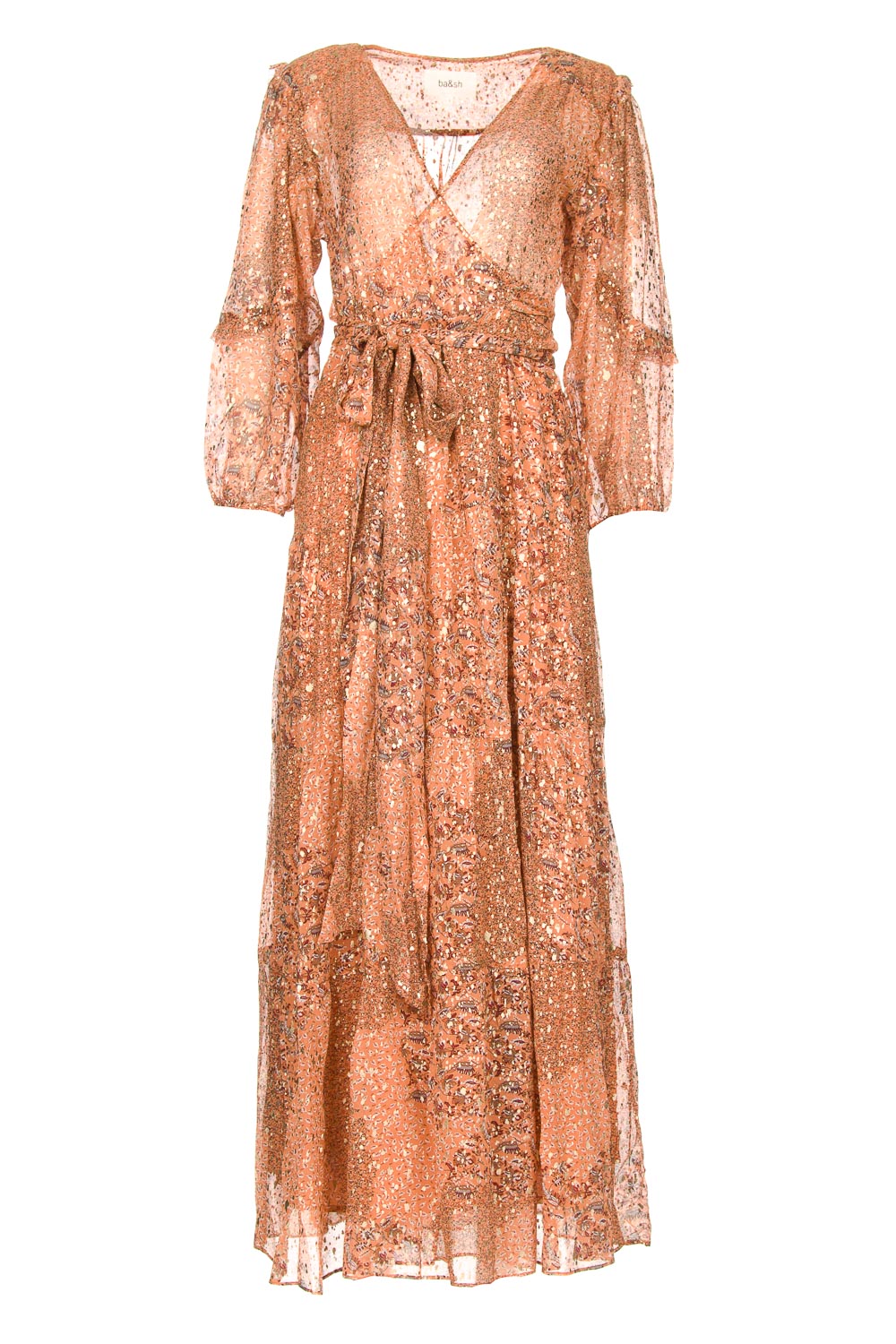 Maxi dress with lurex Oriane | nude... | ba&sh | Little Soho Maxi dress with lurex Oriane | nude... | ba&sh | Little Soho