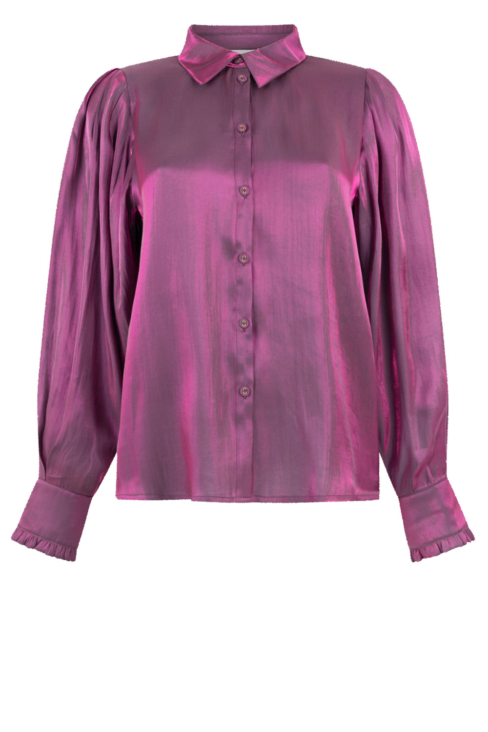 Aaiko Metallic blouse Dianne roze