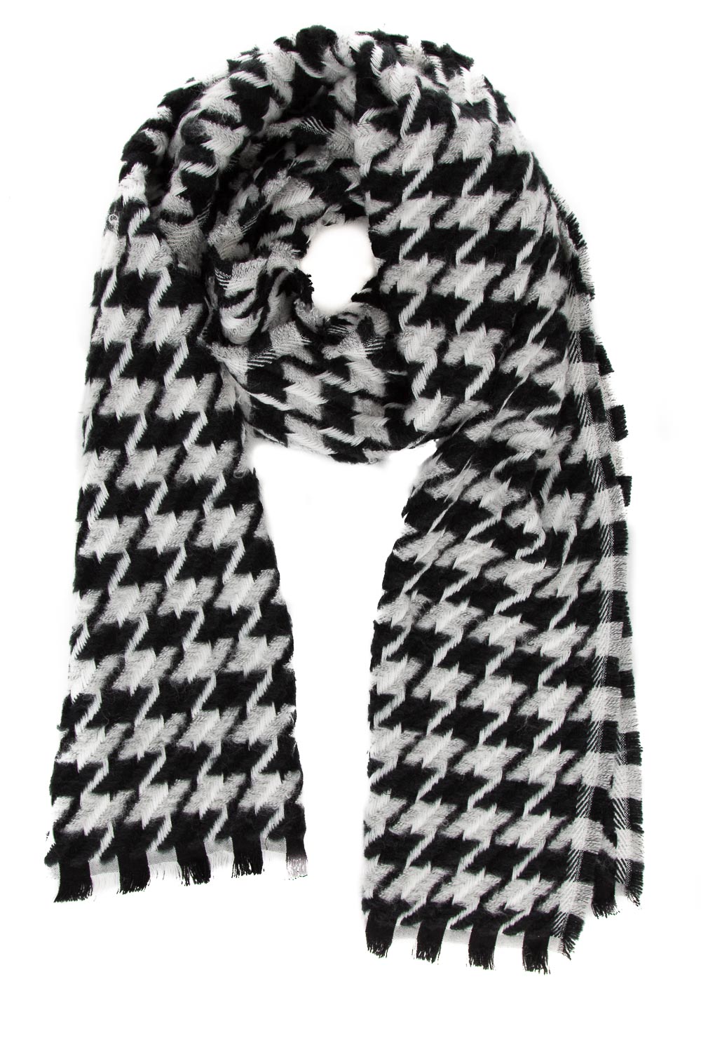 Scarf with houndstooth print Zina Moment by Moment