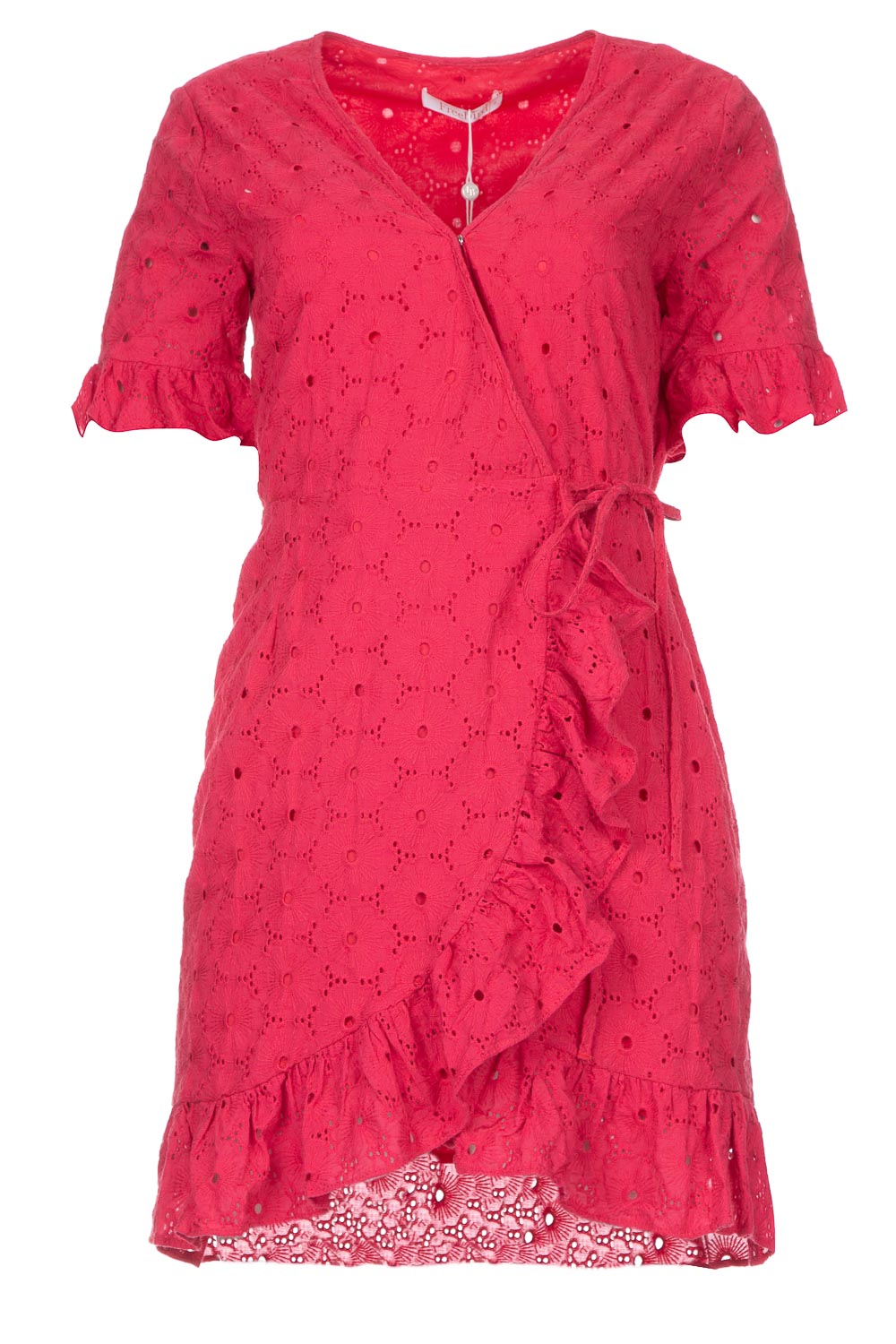 Freebird Overslag jurk Rosy roze