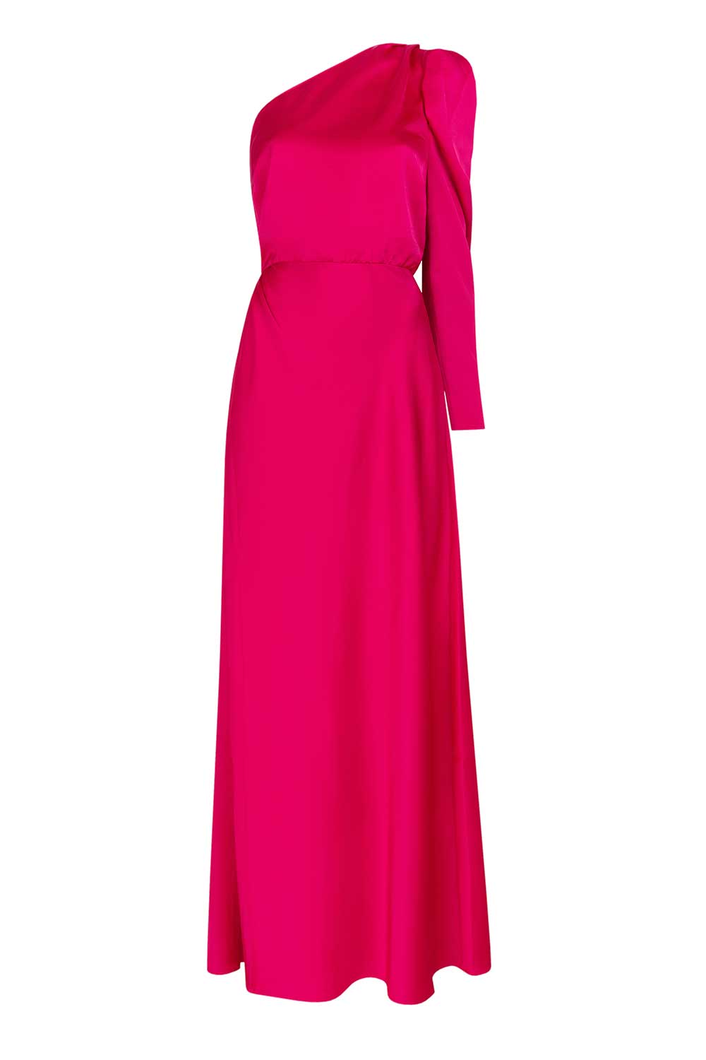 Dante 6 Satijnen one-shoulder jurk Penrith roze