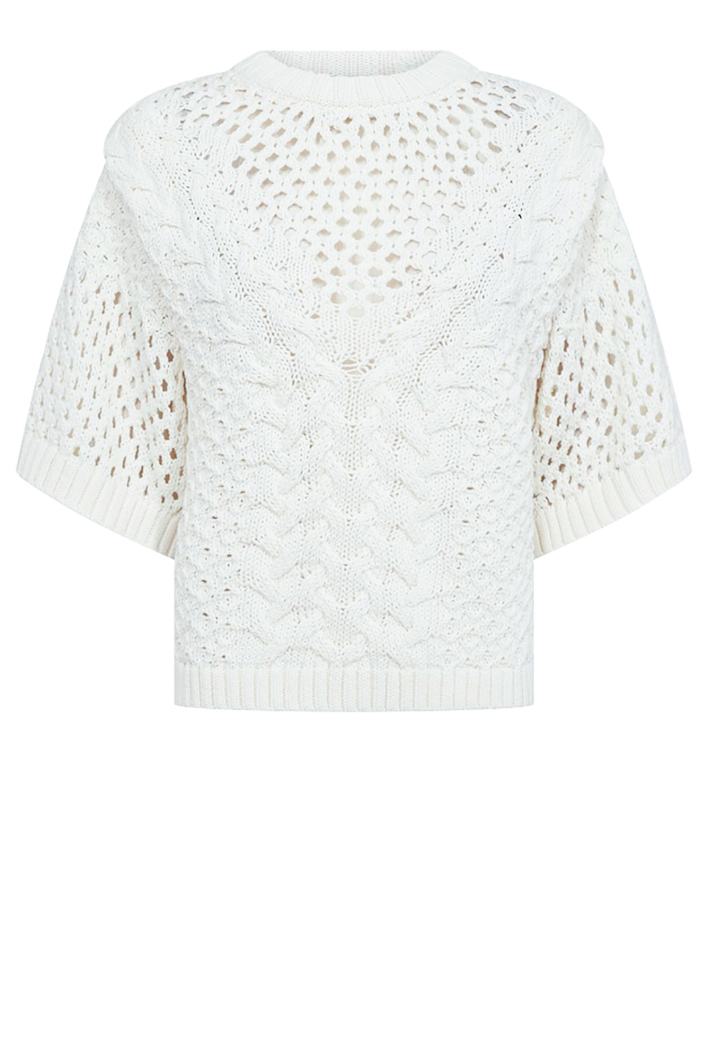 Copenhagen Muse Witte Pullover Trui Stijlvol Comfortabel Beige Dames