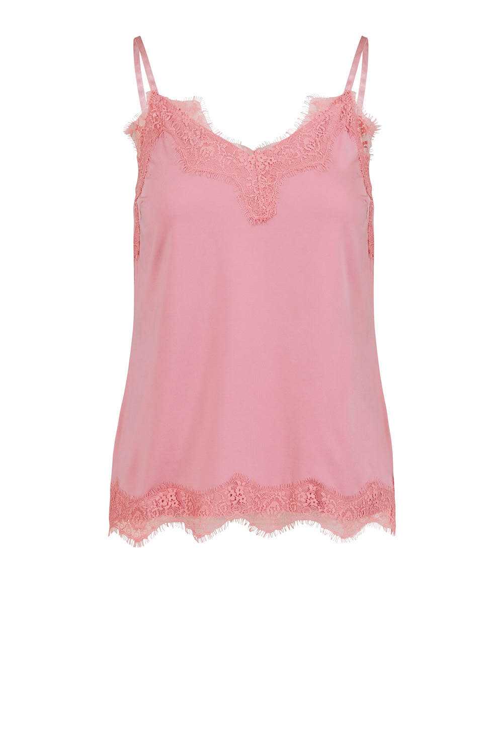 CC Heart Top met kanten details Puck roze