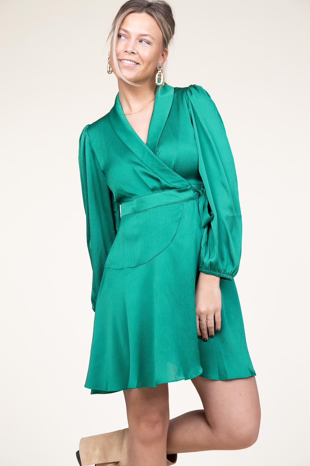 slim fit dress slacks Suncoo Chelsy Backless Satin Slip Dress- Green Floral Print – Styleartist