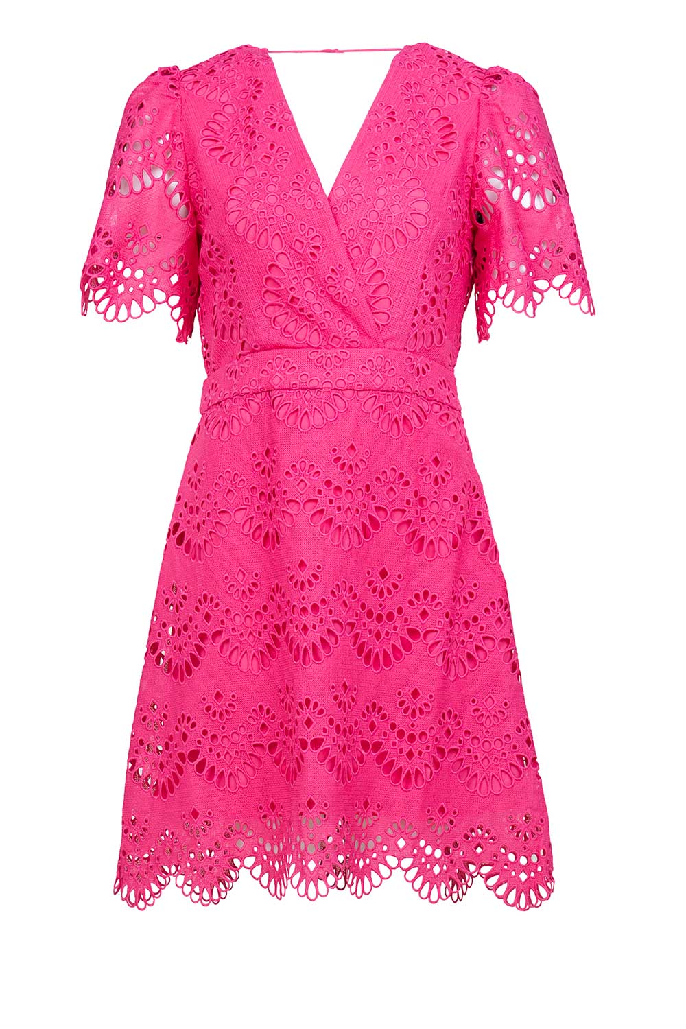 Suncoo Broderie jurk Chirel roze