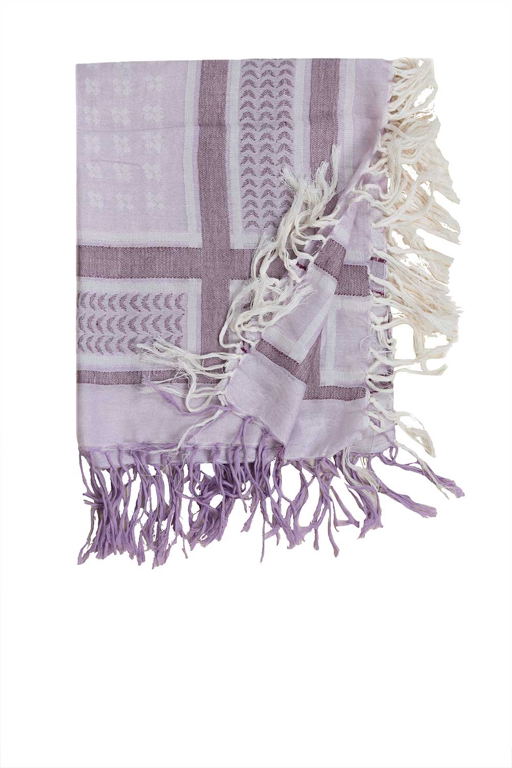 Moment Amsterdam Sjaal met print Marakesch paars