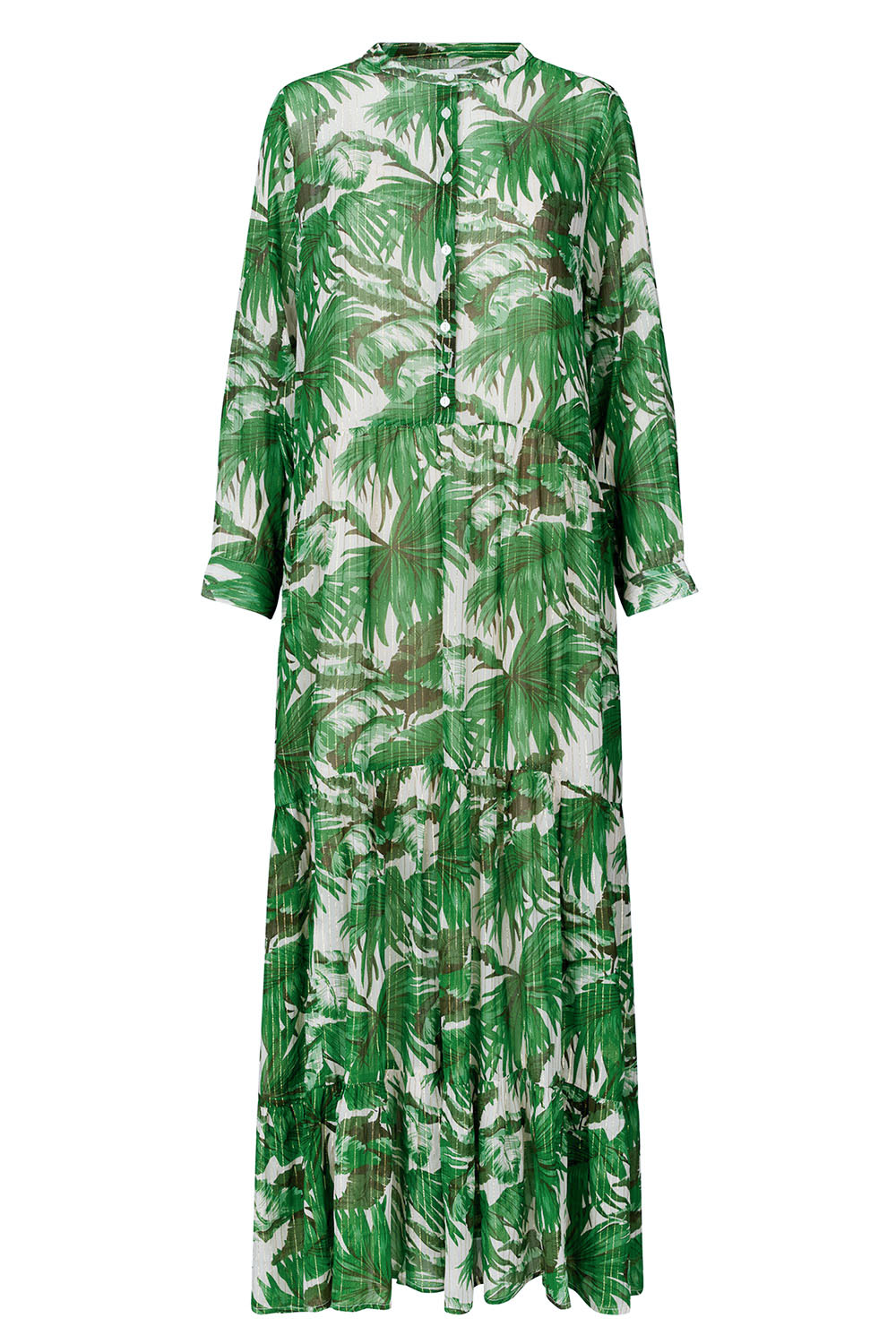 Lollys Laundry Groene Maxi Jurk voor Elegante Gelegenheden Multicolor Dames