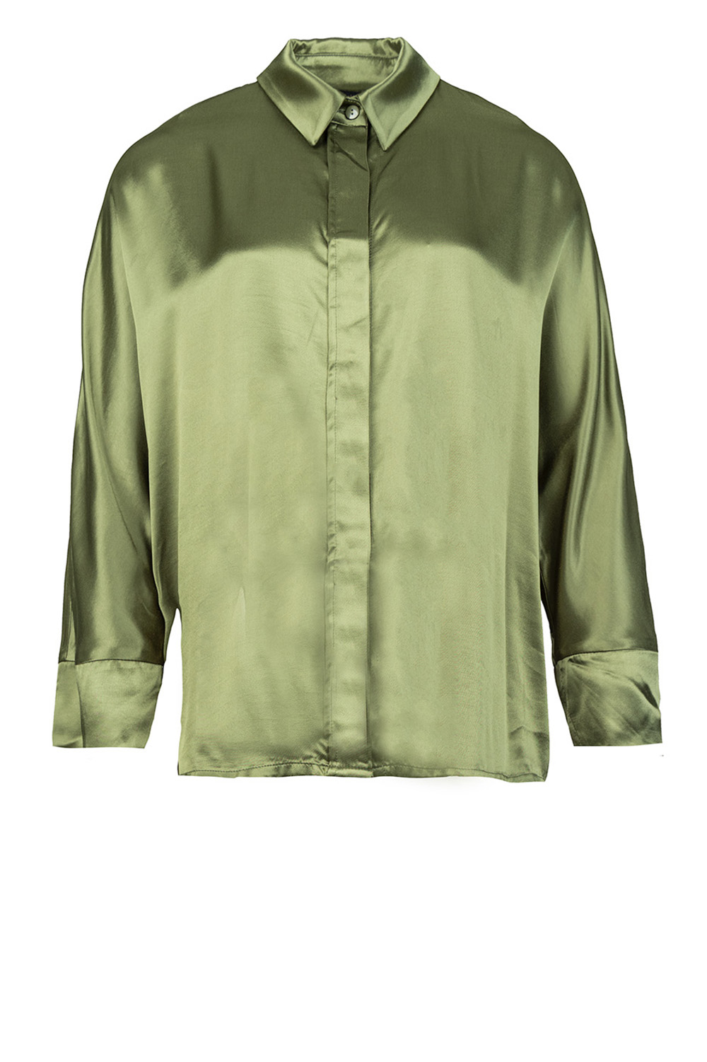 Greek Archaic Kori Satijnen blouse Maia groen