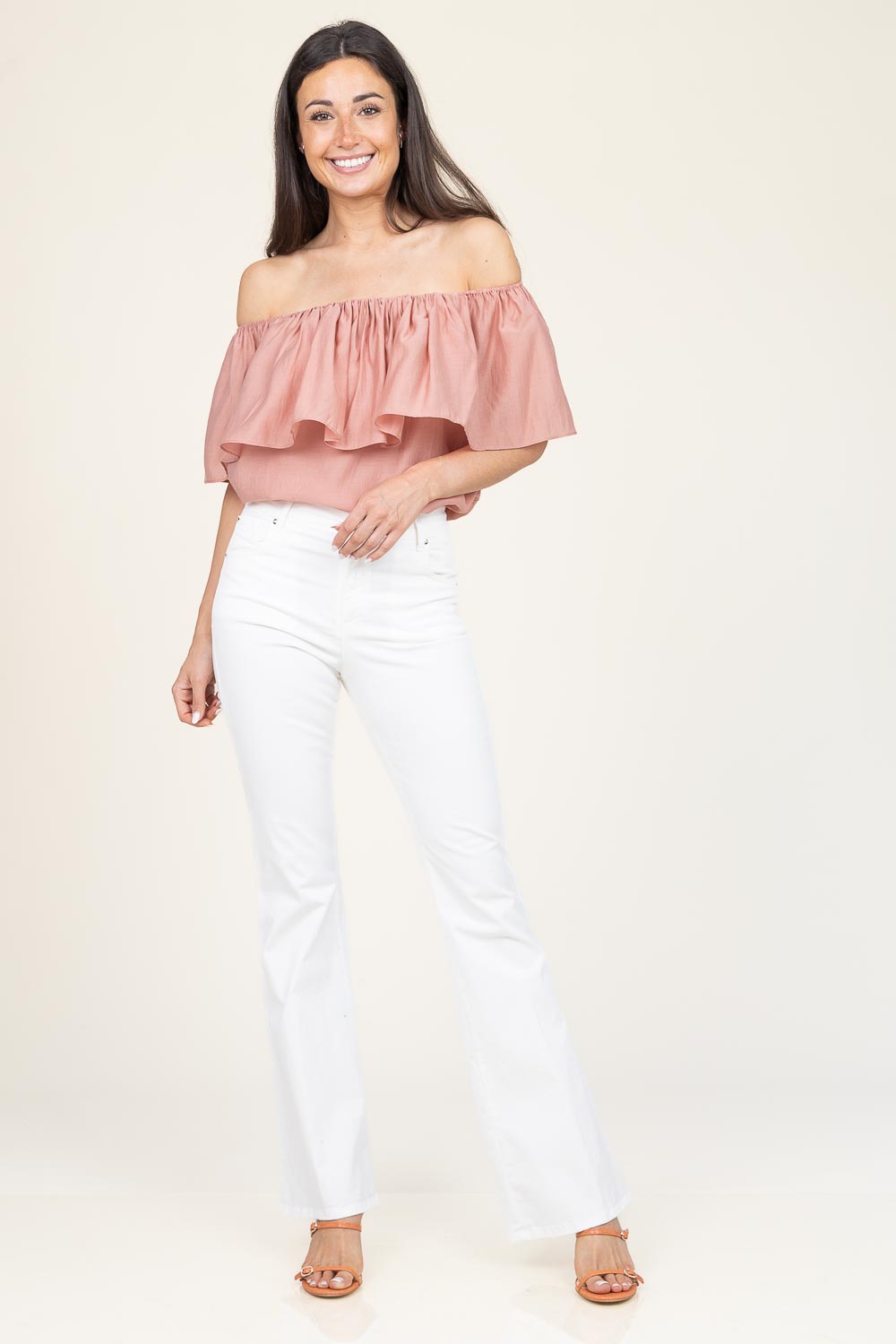 Off-shoulder top Molly | roze | Copenhagen Muse | Little Soho