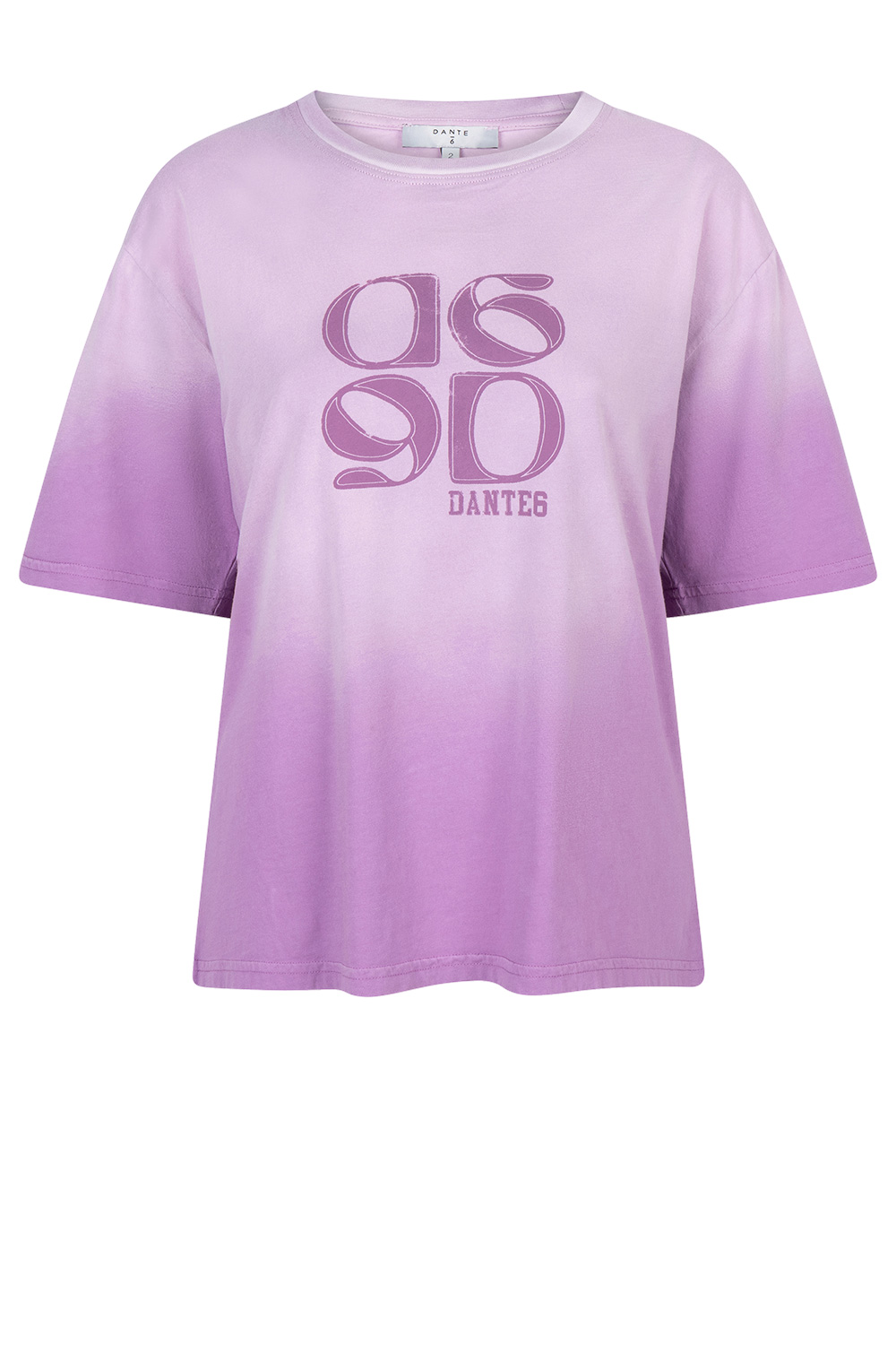 Dante 6 Verwassen t-shirt met logo Asthon paars