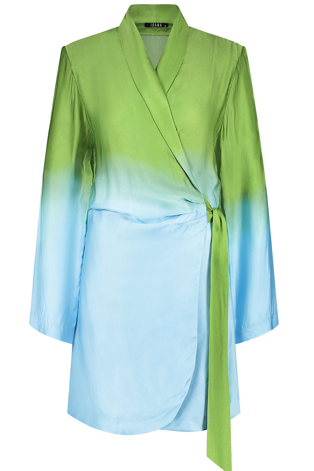 Ibana Tie-dye jurk Dally groen