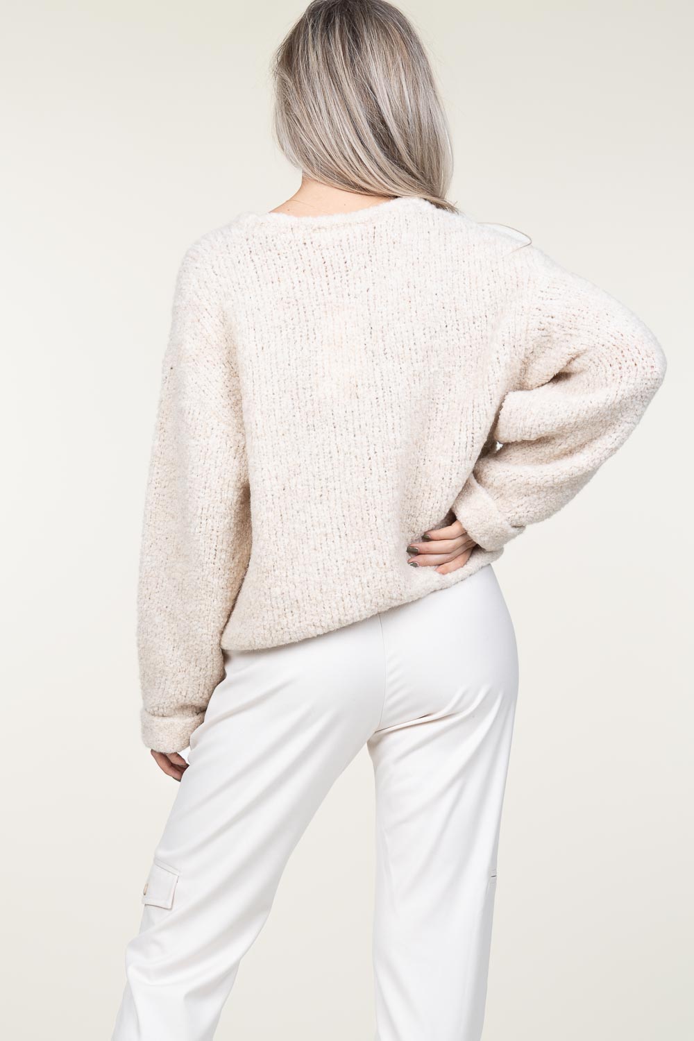 NOVAWO Wolmix Warme Armwarmers Lange Vingerloze Handschoenen Voor Dames Paars Een Maat 1126487754