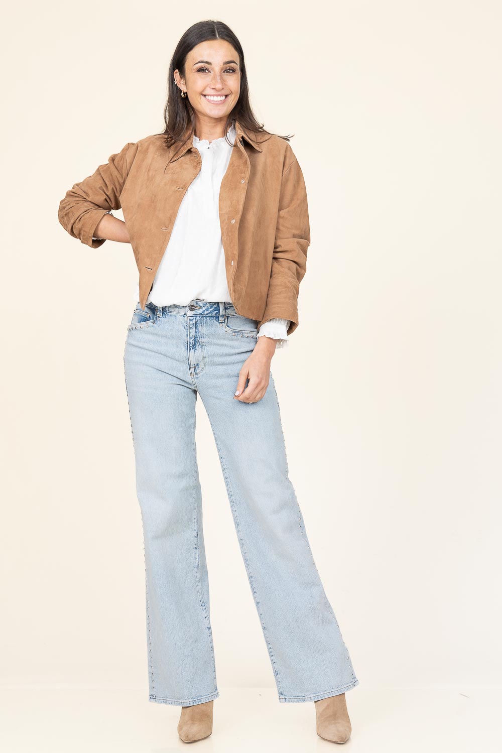 Look Jacquard embroidery blouse Pintor
