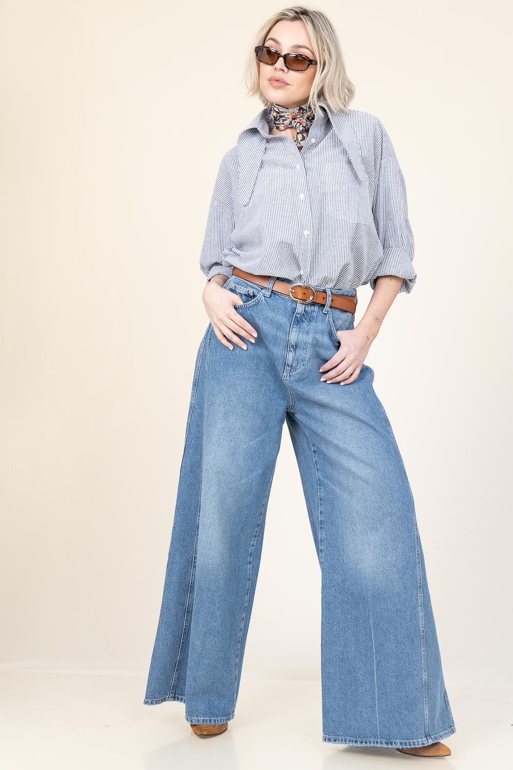 Look Non stretch wide leg jeans Katja