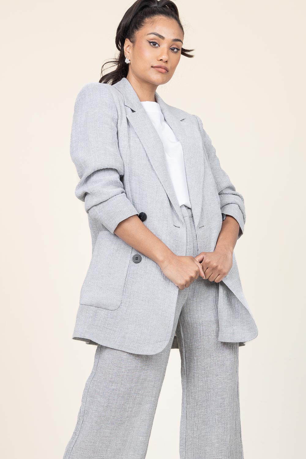 Linen crepe blazer Lincy Copenhagen Muse Little Soho