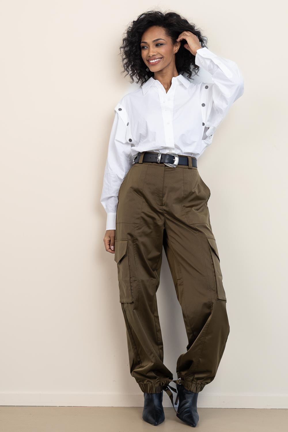 slim fit dress slacks Shop Womens Safari Cargo Dress at The House of Stylez main image 0