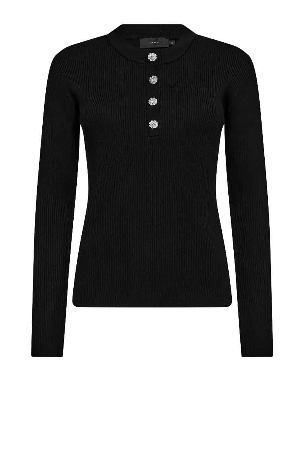 Copenhagen Muse Stretch viscose blend top Veran zwart