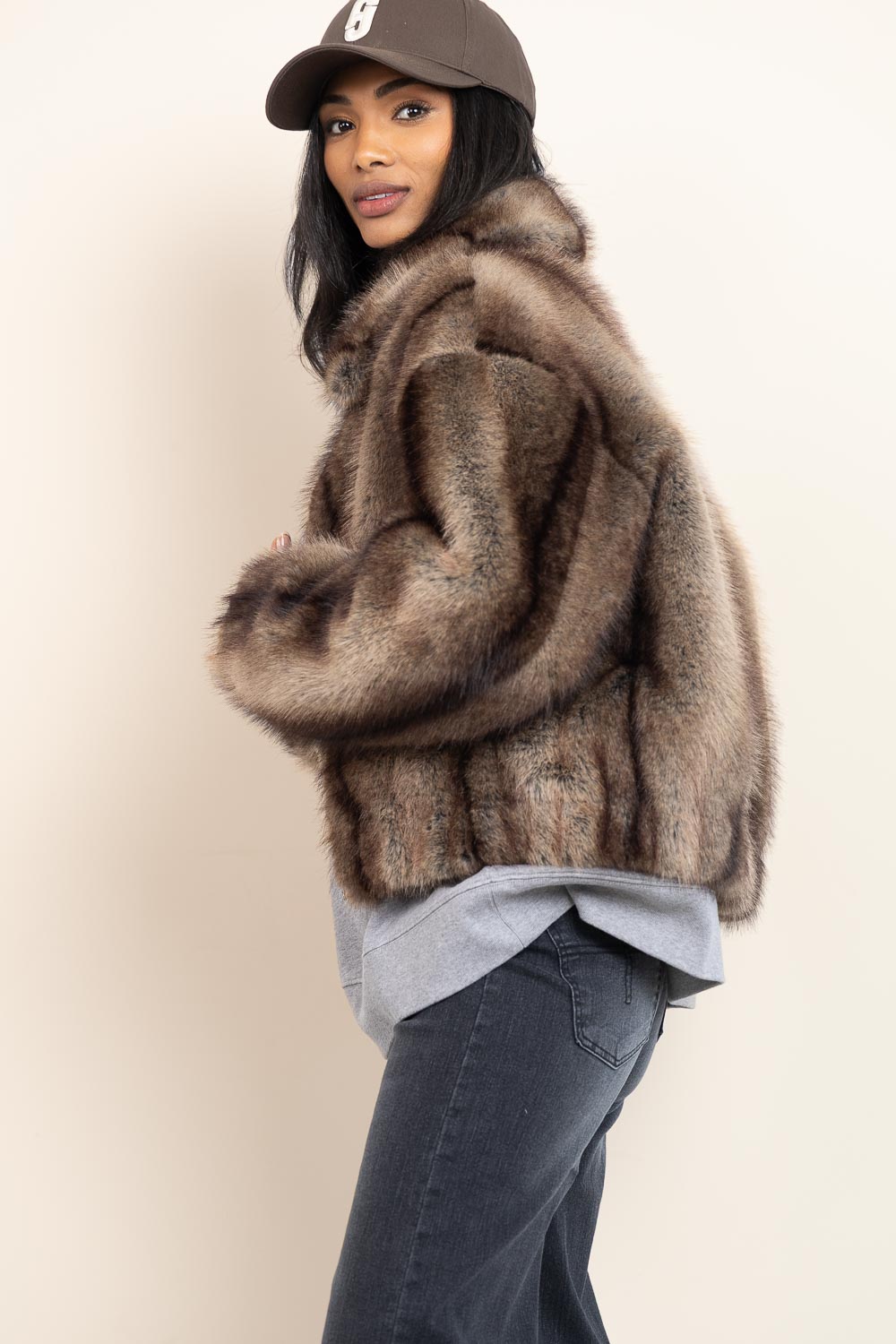 Zachte fox bomberjas Lucy | dierenprint | STUDIO AR | Little Soho