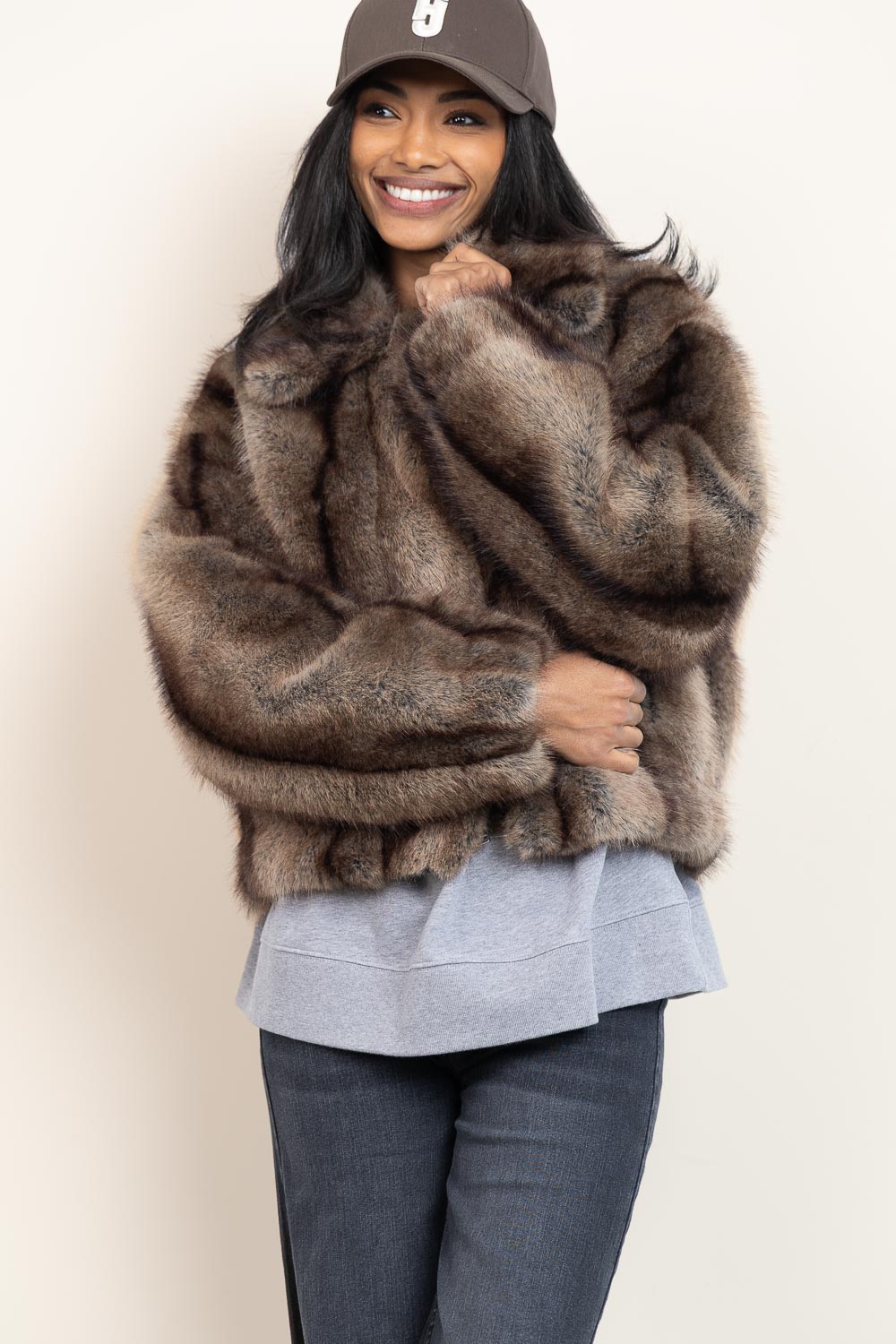 Zachte fox bomberjas Lucy | dierenprint | STUDIO AR | Little Soho