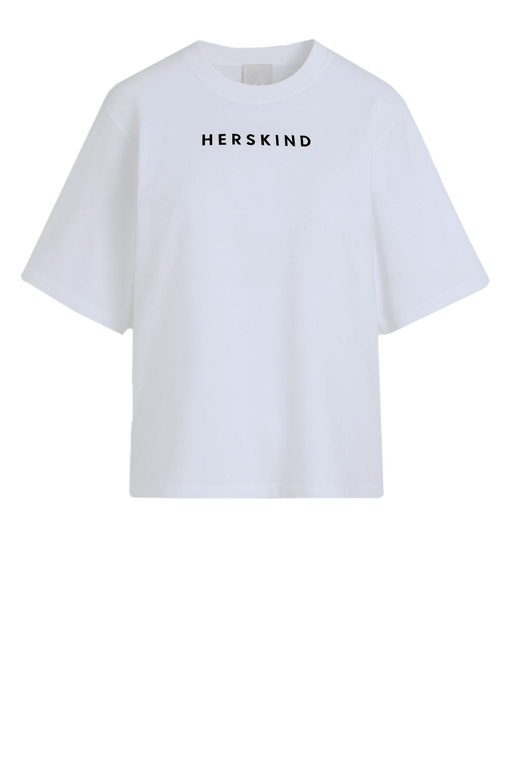 Herskind Katoenen T-shirt met logo wit
