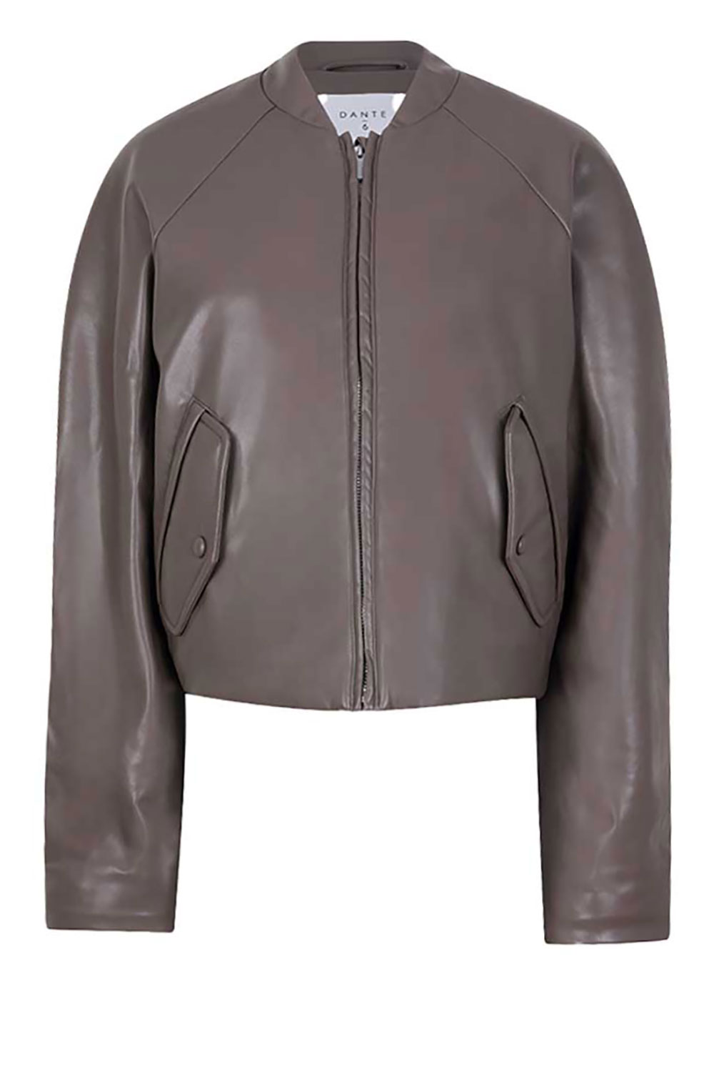 Dante6 Faux leren bomberjas Duarte taupe
