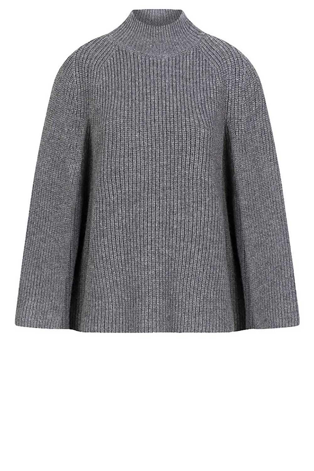 Dante6 Cape sweater Romi grijs
