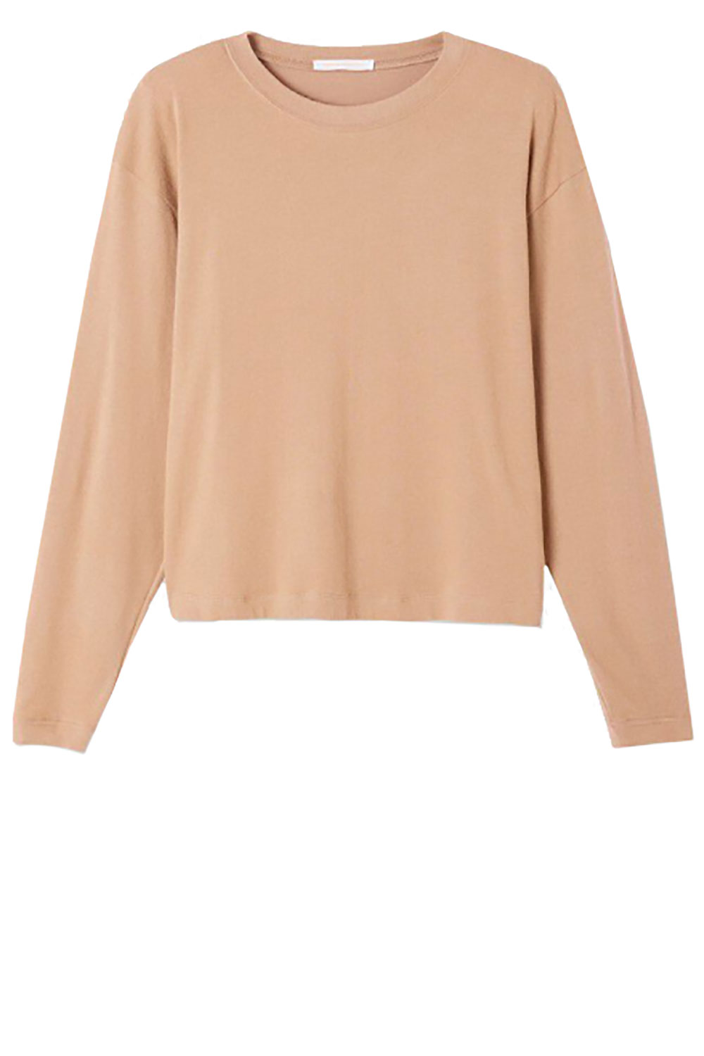 American vintage Superzachte top Ypawood camel