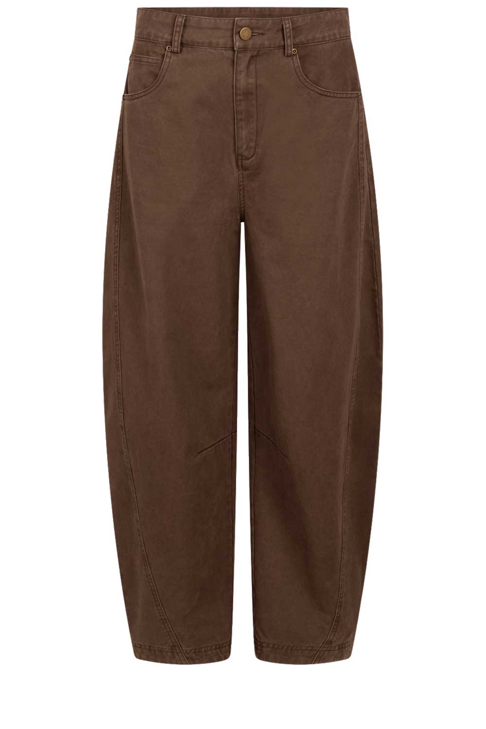 Aaiko Barrel jeans Quinn donkergroen