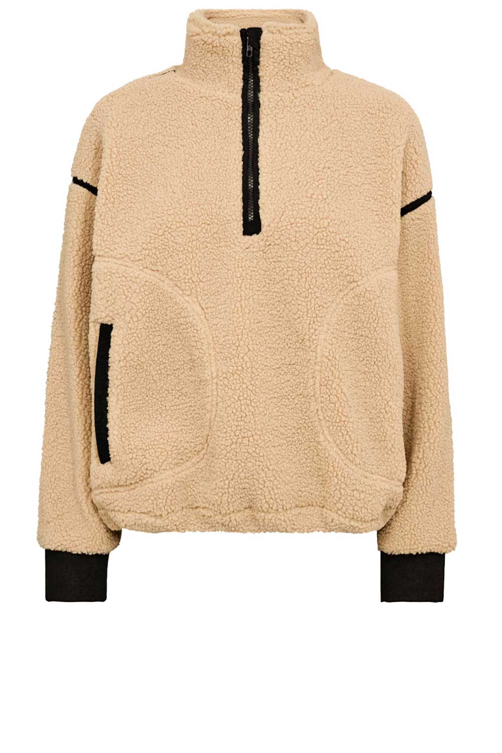 Co'Couture Teddy vest jasje Madin beige