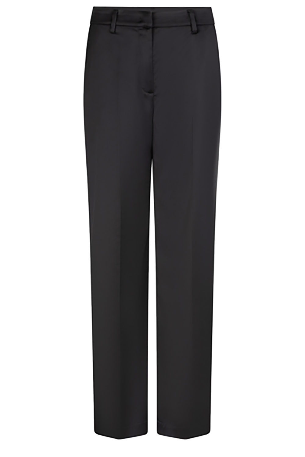 Dante6 Satijnen pantalon met knopen Harron zwart